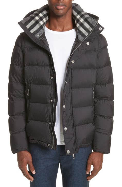 burberry men's down jacket|Burberry down jacket sale.